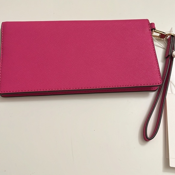 Tory Burch Pink Fuchsia Wallet Wristlet nwt - Picture 8 of 9